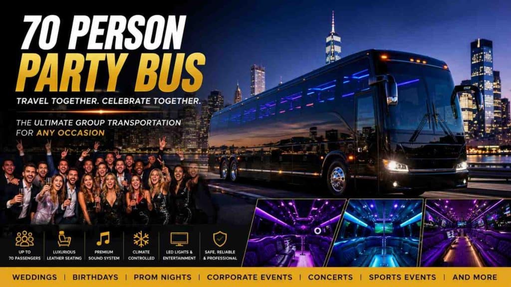 70 person party bus