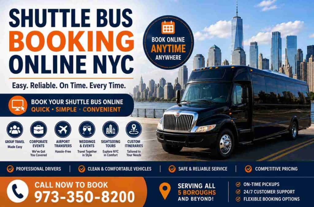 Shuttle Bus Booking Online NYC